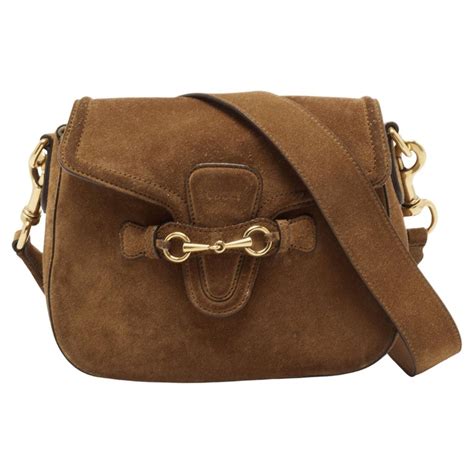 gucci vintage horsebit brown suede handbag|gucci horsebit shoulder bag.